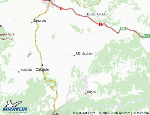 MICHELIN Mănășturu Românesc map - ViaMichelin