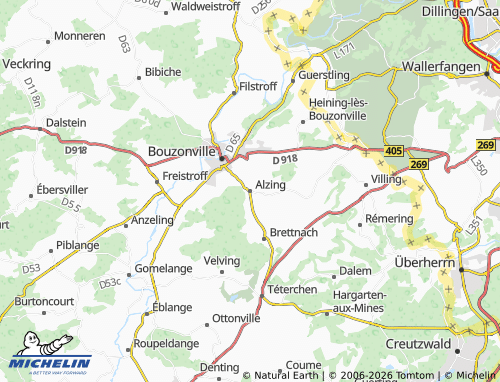 Mappa MICHELIN Alzing - ViaMichelin