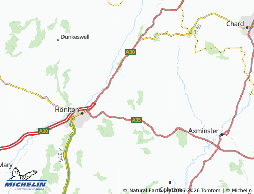 Mappa MICHELIN Cotleigh - ViaMichelin