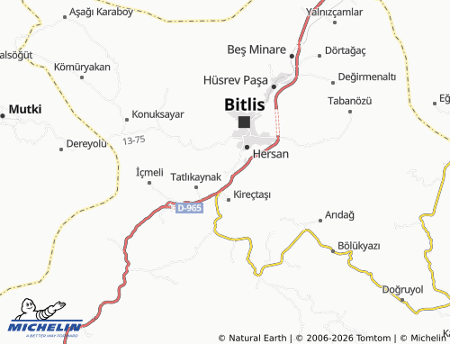 Mapa MICHELIN Yolyazı - ViaMichelin