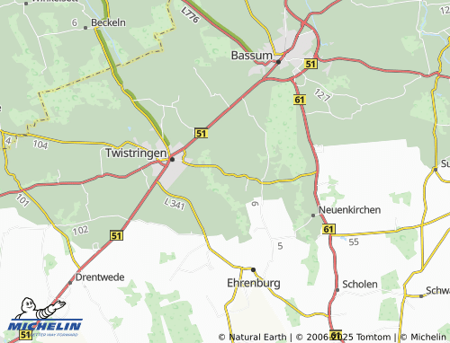 MICHELIN-Landkarte Stelle - ViaMichelin