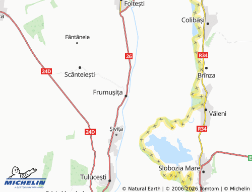 MICHELIN Frumușița map - ViaMichelin