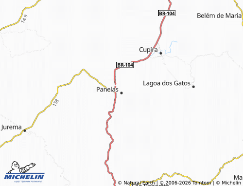 Carte MICHELIN Panelas - ViaMichelin