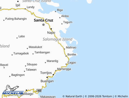 MICHELIN Malinao map - ViaMichelin