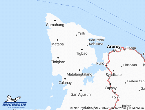 MICHELIN Mariposa map - ViaMichelin