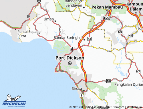MICHELIN Taman Indah Wang map - ViaMichelin