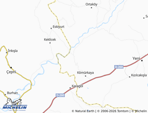 MICHELIN Saraç map - ViaMichelin