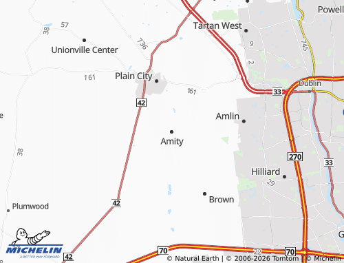 Mapa MICHELIN Amity - ViaMichelin
