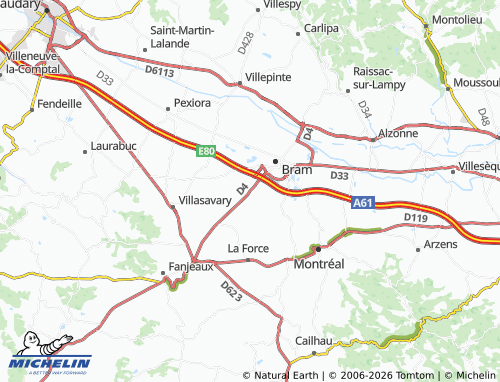 Mapa MICHELIN Villesiscle - ViaMichelin