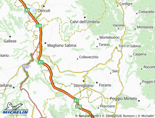 Kaart MICHELIN Collevecchio - ViaMichelin