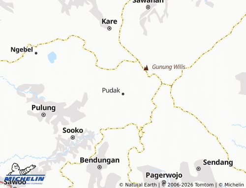 MICHELIN Pudak map - ViaMichelin