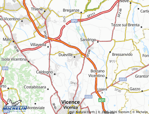 Mappa MICHELIN Dueville - ViaMichelin
