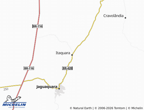 Mapa MICHELIN Itaquara - ViaMichelin