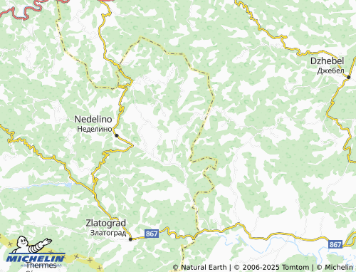 MICHELIN Kozarka map - ViaMichelin