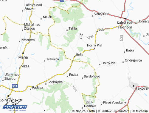MICHELIN Beša map - ViaMichelin