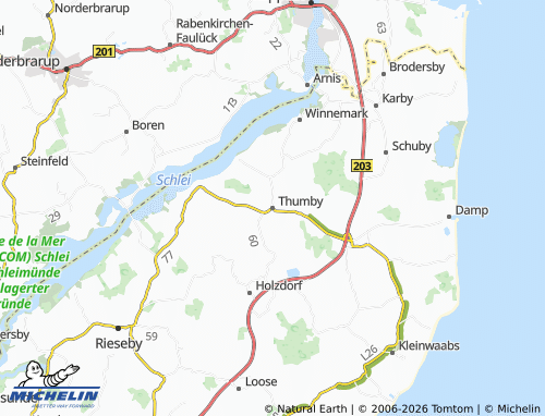 MICHELIN Thumby map - ViaMichelin