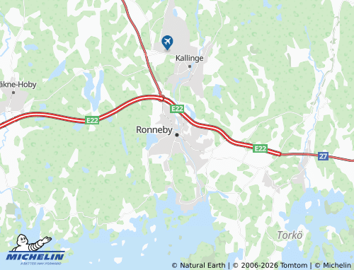 Mapa MICHELIN Ronneby - ViaMichelin