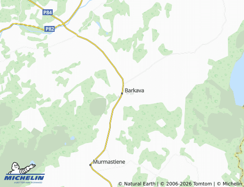 Mapa MICHELIN Barkavas pagasts - ViaMichelin