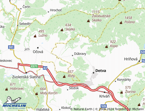 Mapa MICHELIN Dúbravy - ViaMichelin