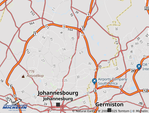 MICHELIN Wynberg Extension 6 map - ViaMichelin
