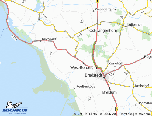 MICHELIN Sterdebüll map - ViaMichelin