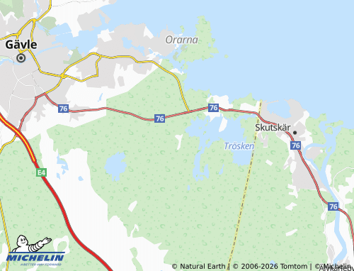 MICHELIN-Landkarte Grinduga - ViaMichelin