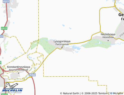 MICHELIN Lysogorskaya map - ViaMichelin