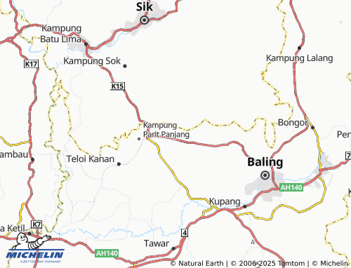 MICHELIN Kampung Tas map - ViaMichelin