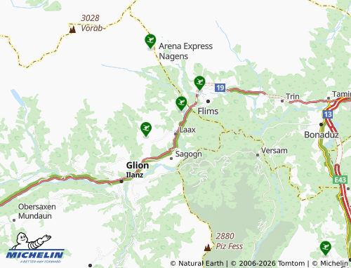 Mapa MICHELIN Laax - ViaMichelin