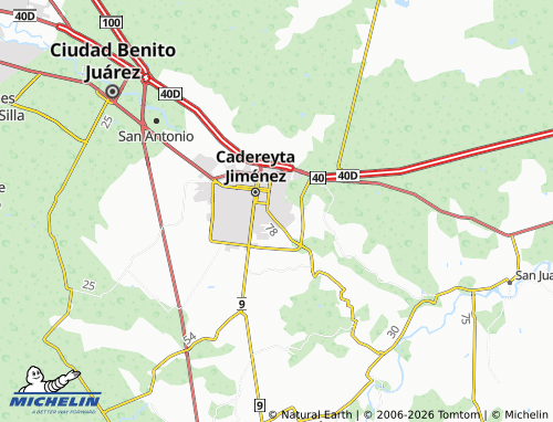 Kaart MICHELIN Praderas de Cadereyta - ViaMichelin