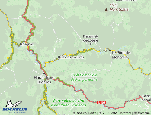 Carte MICHELIN Saliège - ViaMichelin