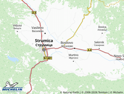 MICHELIN Dabilje map - ViaMichelin