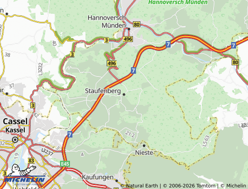 Carte MICHELIN Staufenberg - ViaMichelin