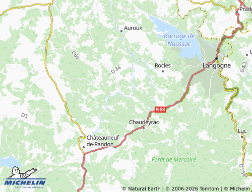 Mappa MICHELIN Pierrefiche - ViaMichelin