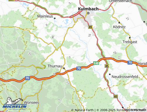 MICHELIN Hutschdorf map - ViaMichelin