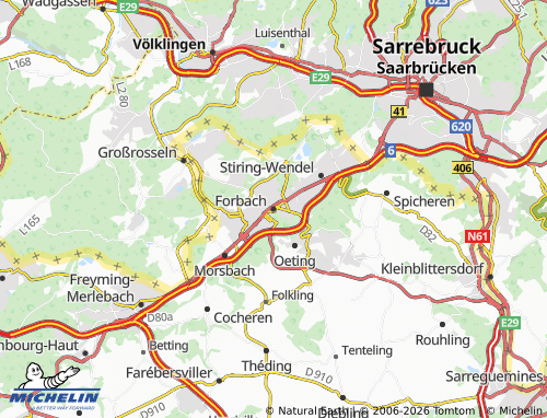 Mappa MICHELIN Forbach - ViaMichelin
