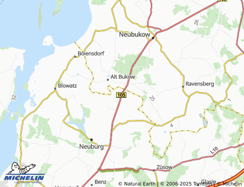 MICHELIN-Landkarte Nantrow - ViaMichelin