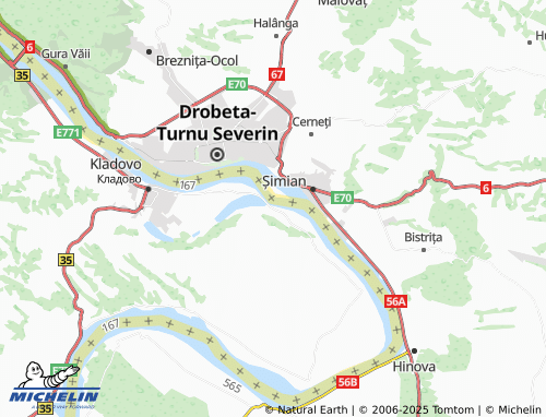 MICHELIN Mala Vrbica map - ViaMichelin