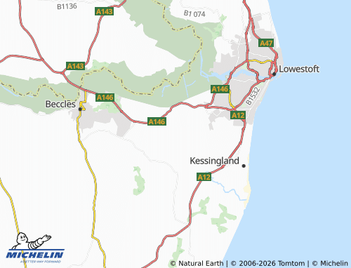 Carte MICHELIN Mutford - ViaMichelin