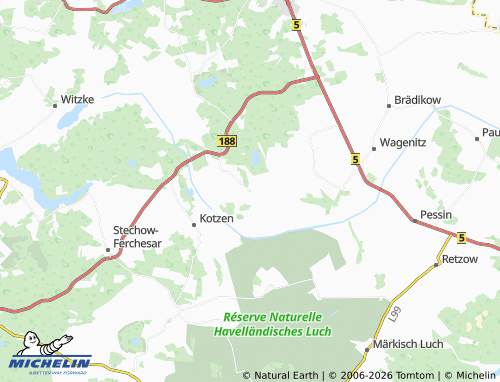 MICHELIN Kriele map - ViaMichelin