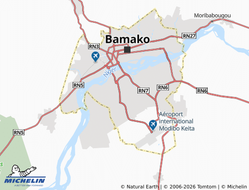 MICHELIN Daoudabougou map - ViaMichelin
