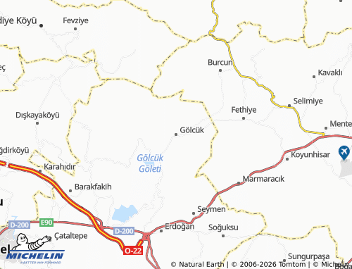 MICHELIN Gölcük map - ViaMichelin