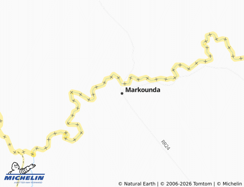 Kaart MICHELIN Markounda - ViaMichelin