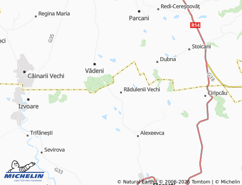 Mapa MICHELIN Rădulenii Vechi - ViaMichelin