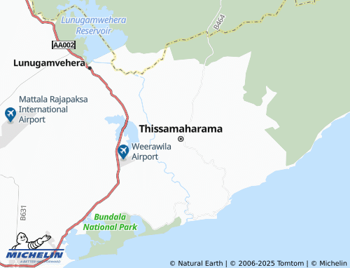 MICHELIN Kachcheriyagama map - ViaMichelin