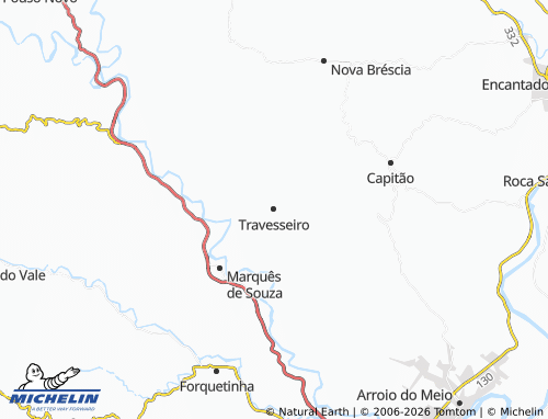 Mapa MICHELIN Travesseiro - ViaMichelin