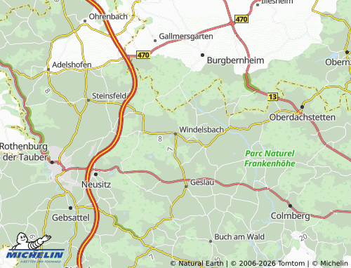 Mappa MICHELIN Windelsbach - ViaMichelin
