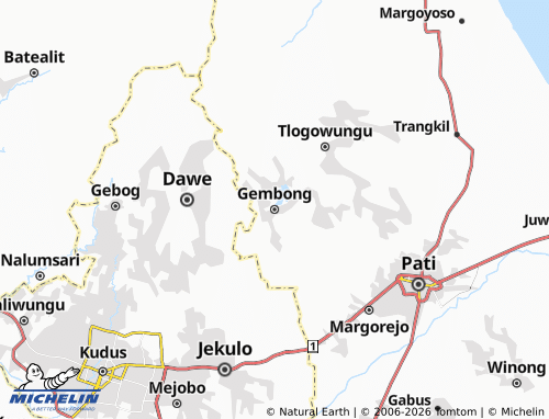 Mapa MICHELIN Gembong - ViaMichelin