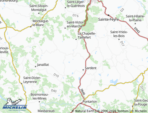 MICHELIN-Landkarte Saint-Éloi - ViaMichelin