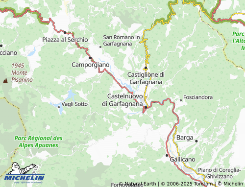 MICHELIN Gragnanella map - ViaMichelin